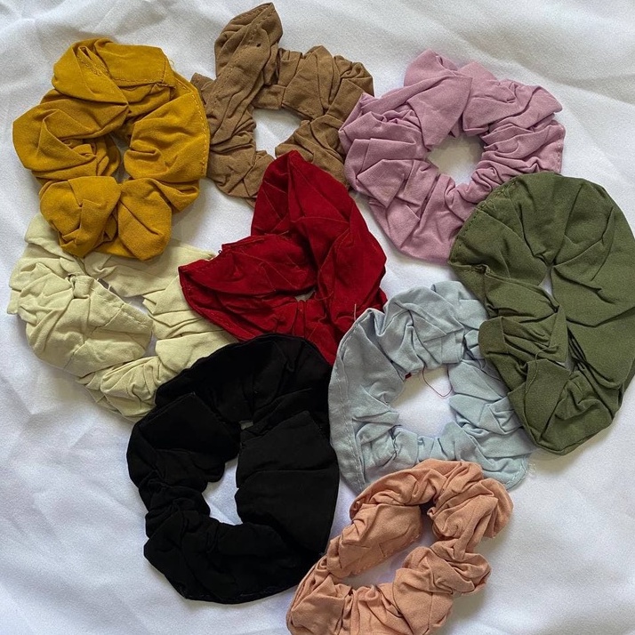 scrunchies motif scruncies kunciran cantik kunciran perempuan kunciran rambut