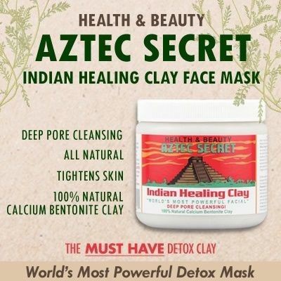 200GR AZTEC SECRET INDIAN HEALING CLAY SHARE IN JAR + BOX CLAY MASK FACE MASK HAIR MASK