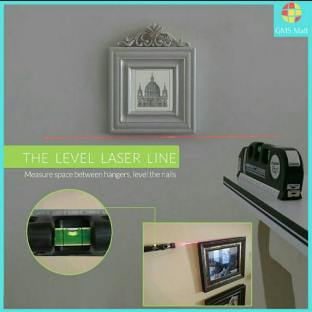 Penggaris Lasser Waterpas Meteran Laser Manual 250Cm