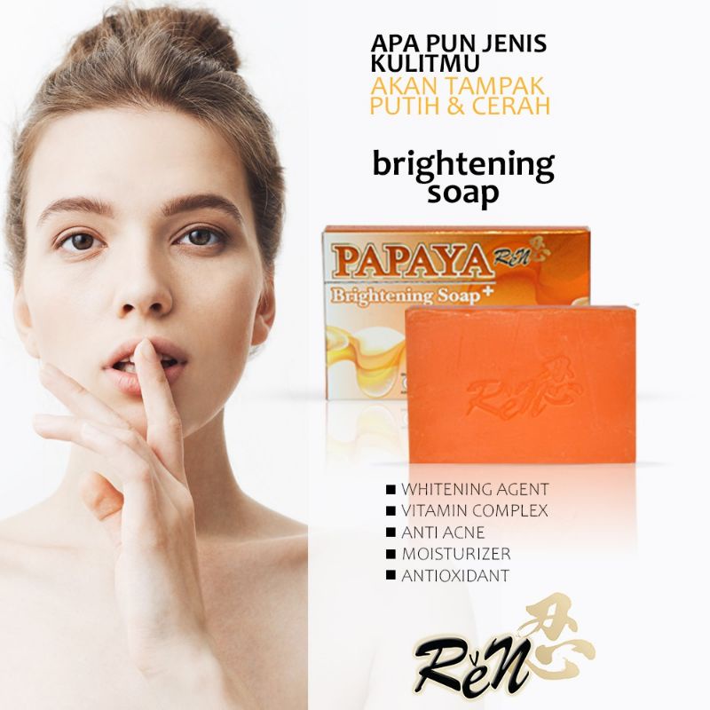 REN PAPAYA Gold Brightening Soap 135gr