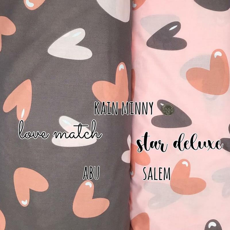 LOVE MATCH - KAIN SPREI KATUN LOKAL METERAN STAR DELUXE