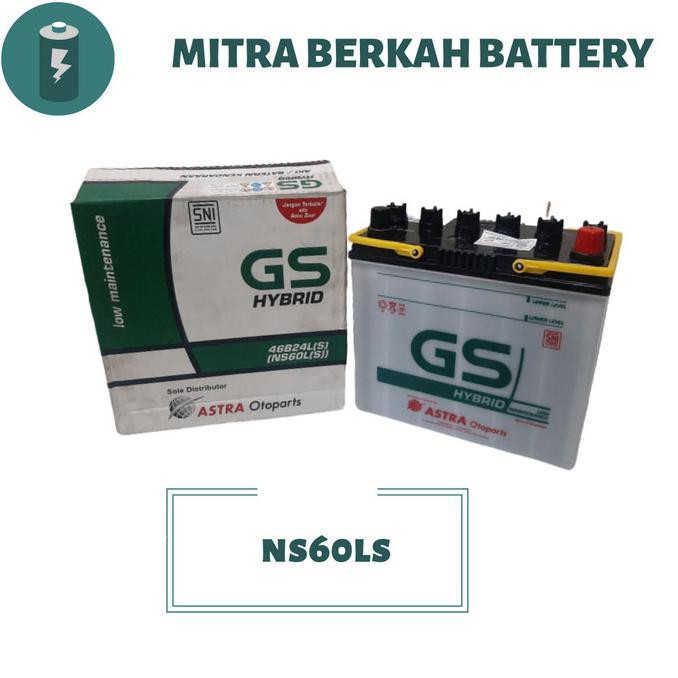 AKI BASAH MOBIL MITSUBISHI MIRAGE NS60LS GS HYBRID