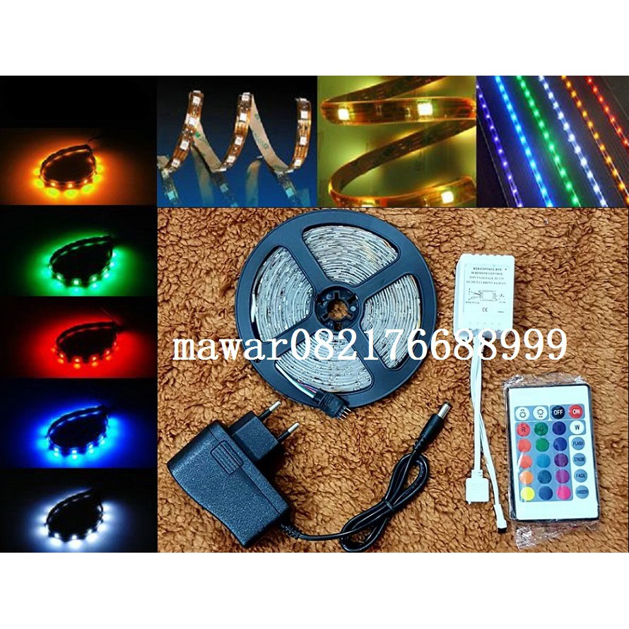 lampu natal / lampu tiduur SMD 3528 / strip led 5 meter ...