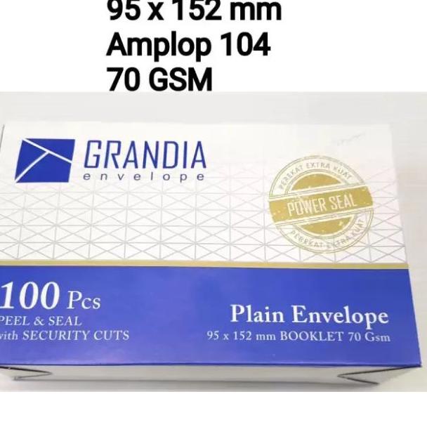 

バ Amplop Grandia Putih 104 ㅔ