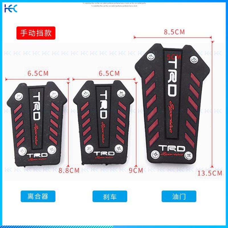 3Pcs Cover Pedal Gasrem Anti Slip Untuk Mobil