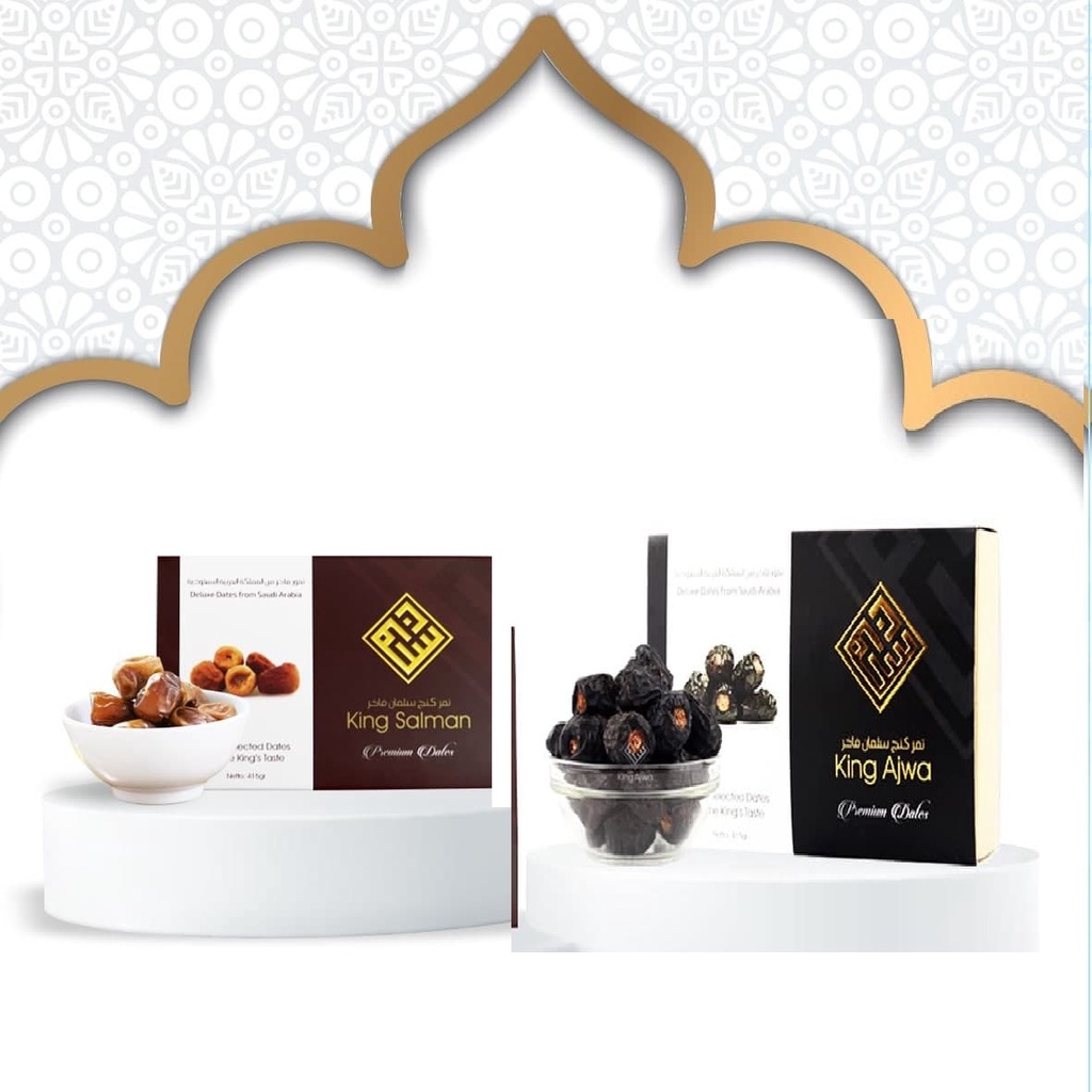 

KURMA KING AJWA & KURMA KING SALMAN / KURMA MADU BERKUALITAS - SUPER PREMIUM / VIP (1 Box) Original NEW 2023