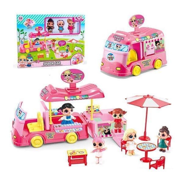 LOL SURPRISE TRANSFOR SNACK CAR MAINAN MOBIL LOL LOL SURPRISE TRANSFOR SNACK CAR MAINAN MOBIL LOL