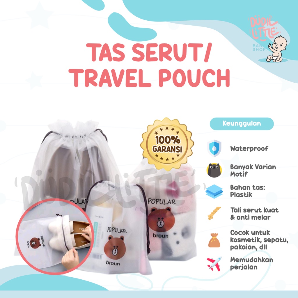 TAS SERUT MAKE UP KOSMETIK TRAVEL POUCH ORGANIZER SERBAGUNA