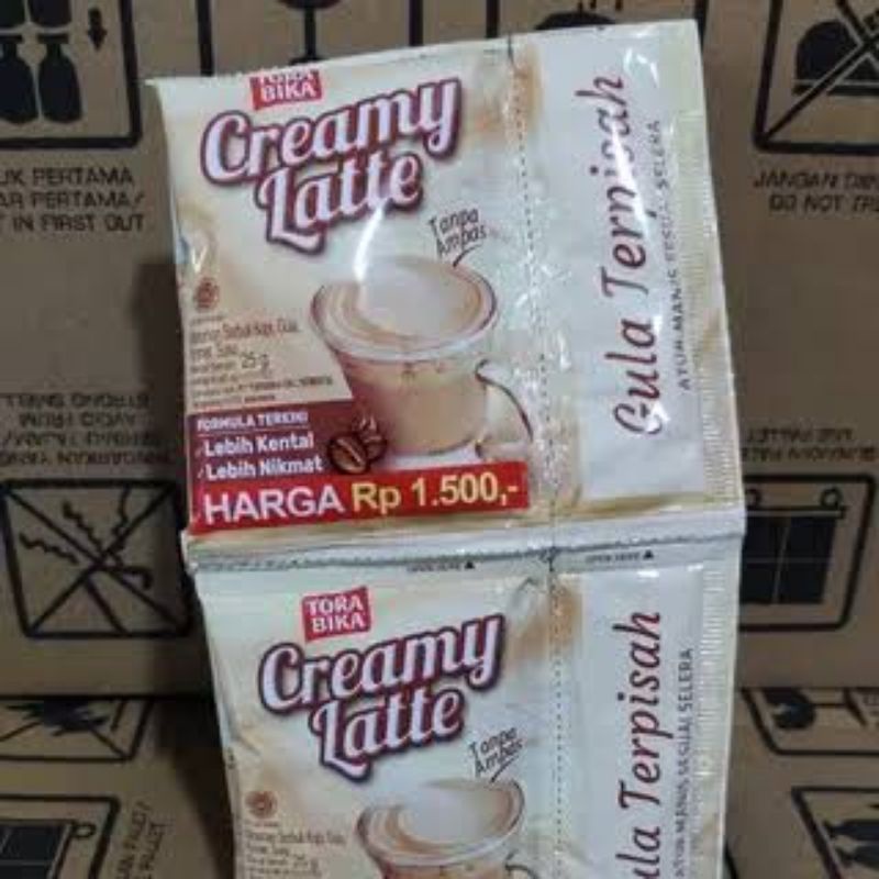 

Tora Bika Creamy Latte dg Gula terpisah 1R =10 psc