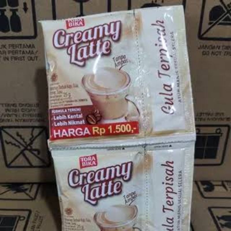 

Tora Bika Creamy Latte dg Gula terpisah 1R =10 psc