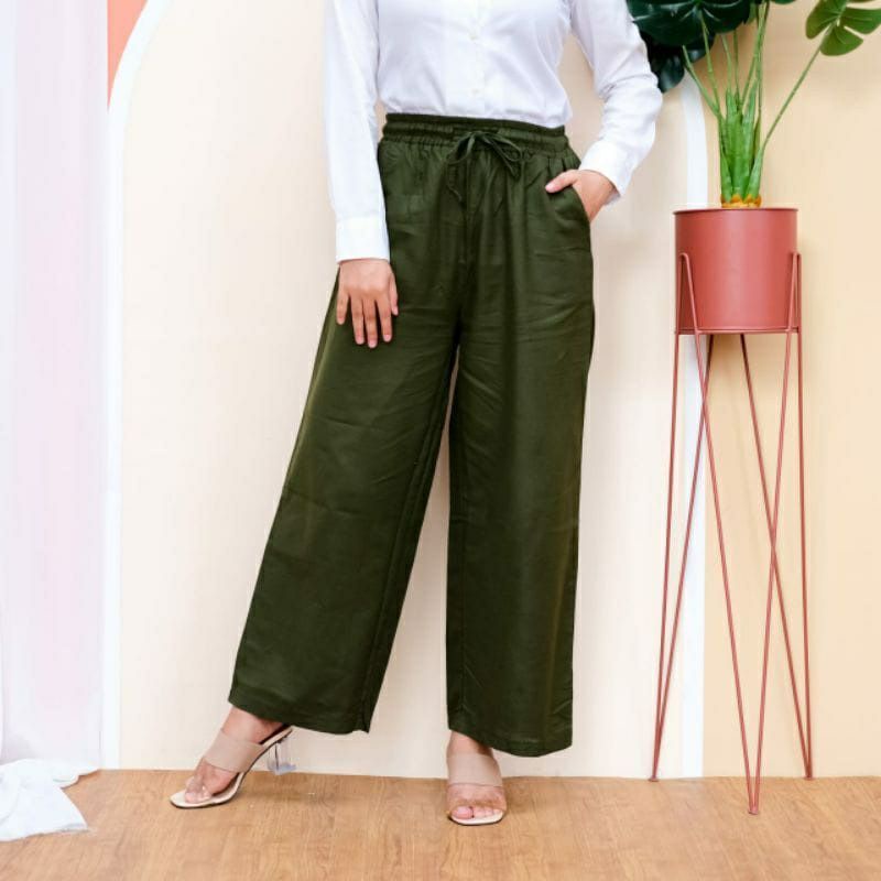 ~WIDI PANTS //KULOT SERUT LINEN RAMI