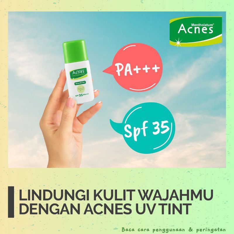 ACNES UV TINT SPF 35 PA+++ 30Gr | Natural Beige | Natural Green