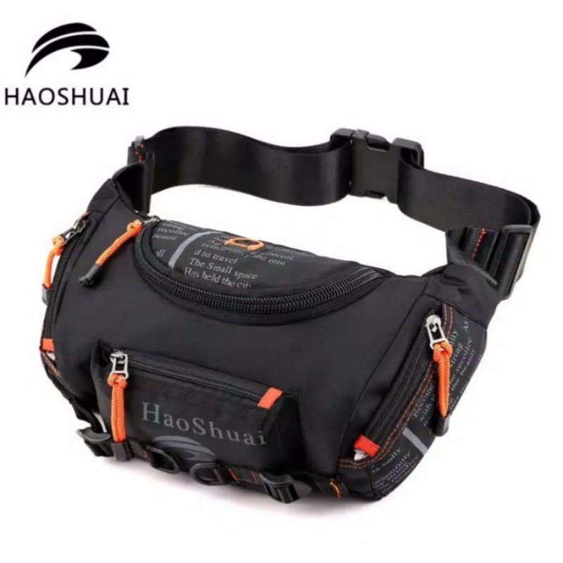 COD. IS theMALL. Haoshuai 5130 ORIGINAL WaistBag tas Selempang Pria Import ORI