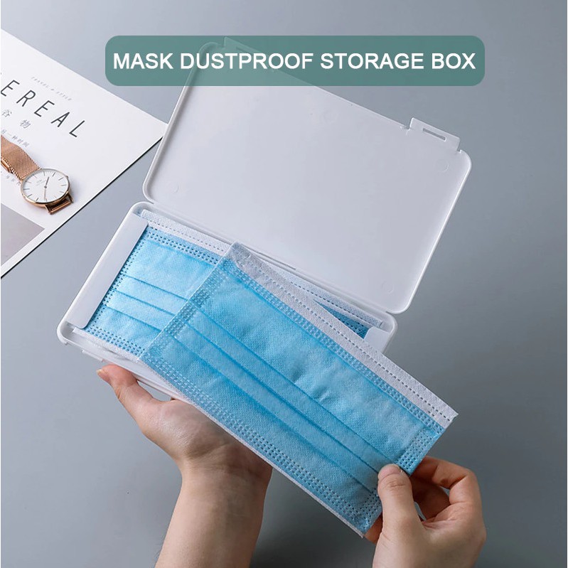 Kotak Masker/ Tempat MASKER / Masker Case / Storage Box Masker Travel Kesehatan