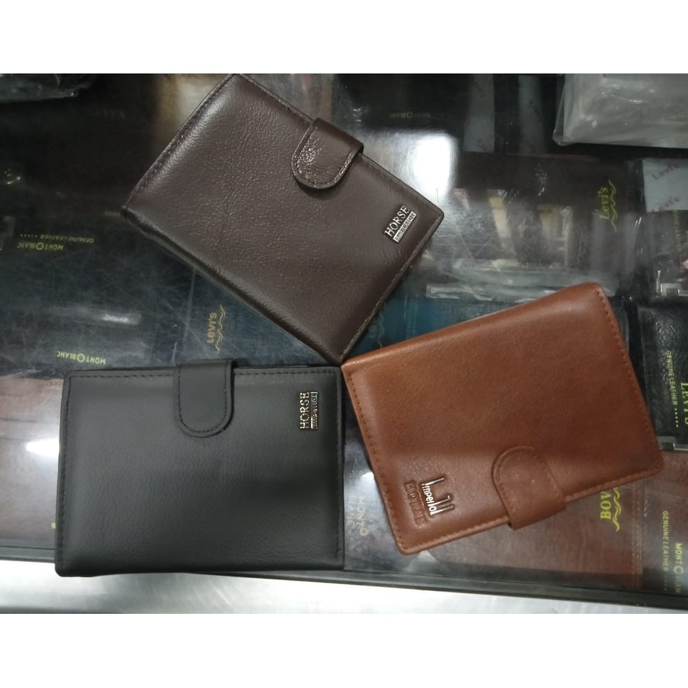 Dompet Lipat Imperial Horse Jumbo / Dompet Pria Lipat Jumbo Kancing Original Genuine Leather