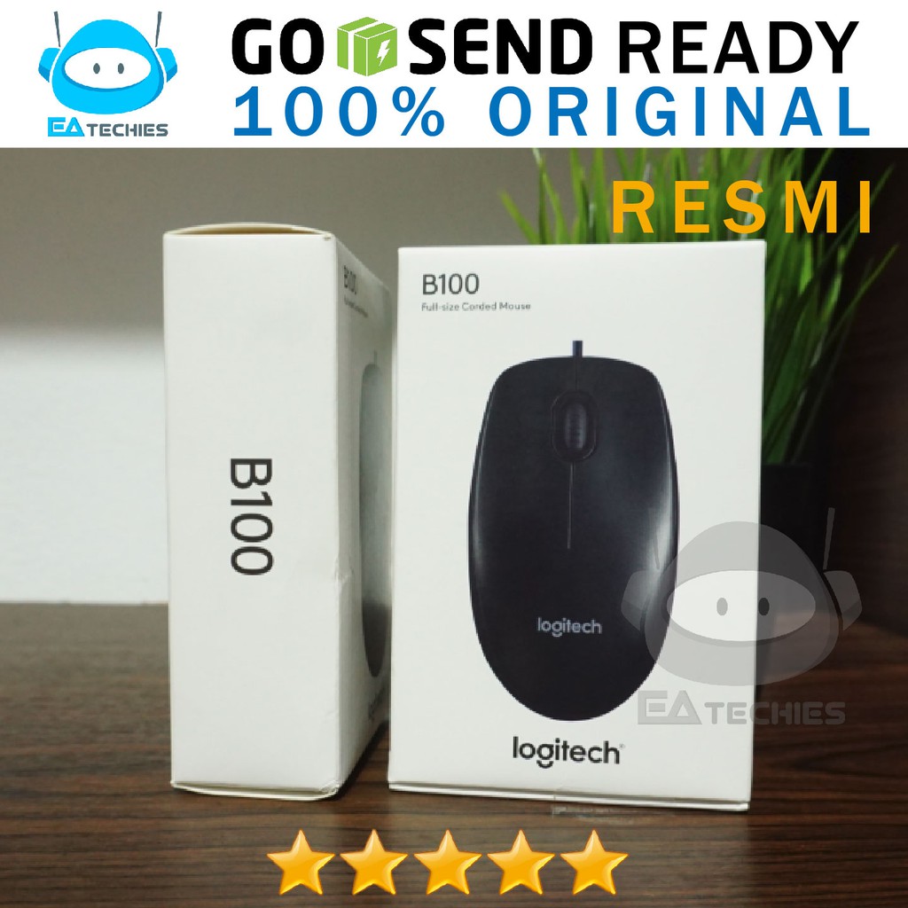 Mouse Logitech B100 USB Original Garansi Resmi Logitech