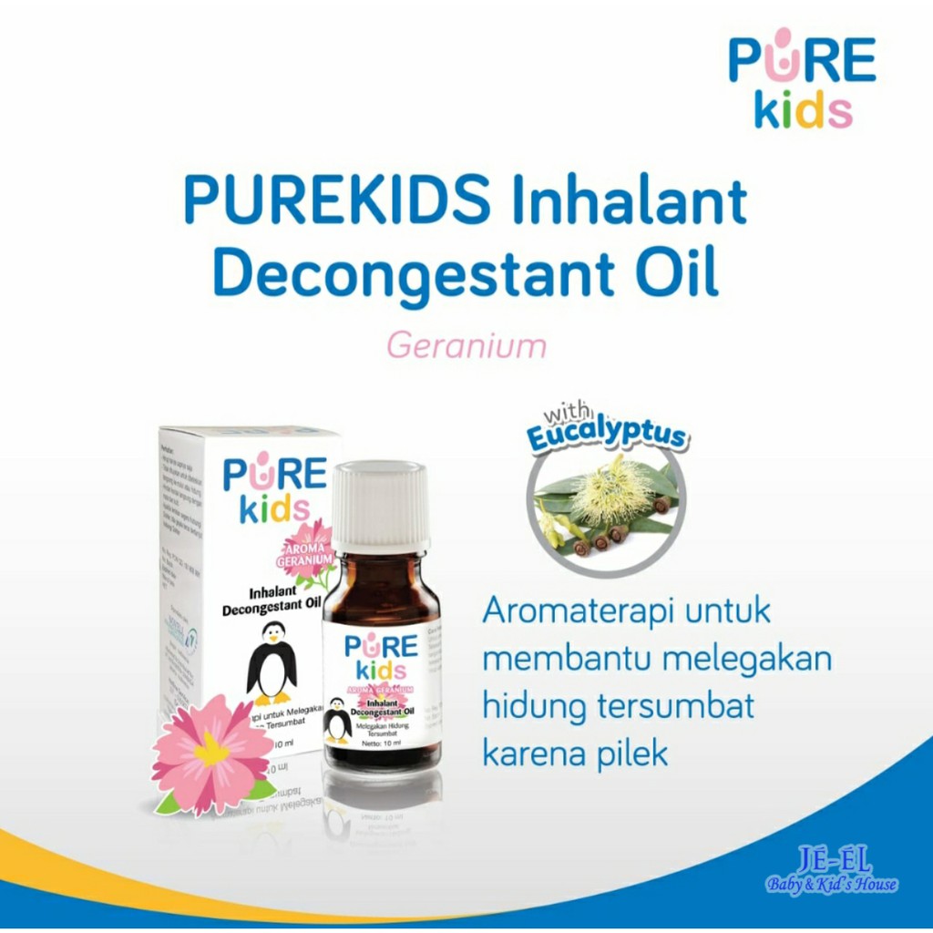 Pure Kids Inhalant Decongestant Oil Pelega Hidung Tersumbat 10 ml