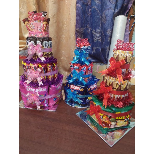 

Kue Ulang Tahun Snack / Kue Ulang Tahun Kekinian / Snack Susun Kekinian / Snack Tower Murah / Snack Ultah Anak Kekinian