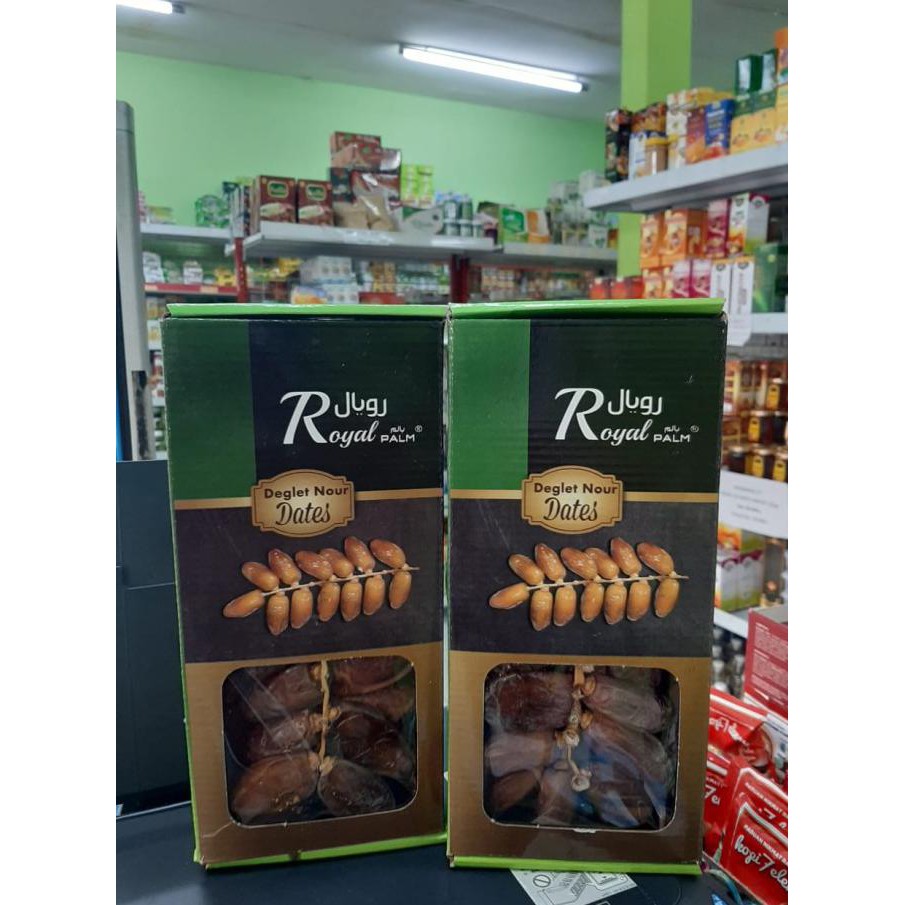 

Kurma Manis / Buah Kurma / Kurma Royal Palm 500Gr Tunisia Tangkai Deglet Nour Original Lembut Ready