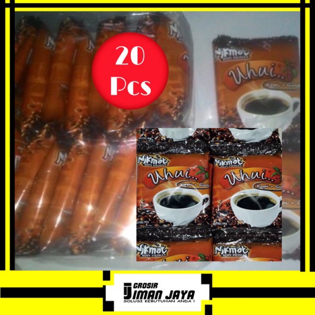 

Kopi Nikmat Uhui 18gr. 1 Pak (20 Pcs)