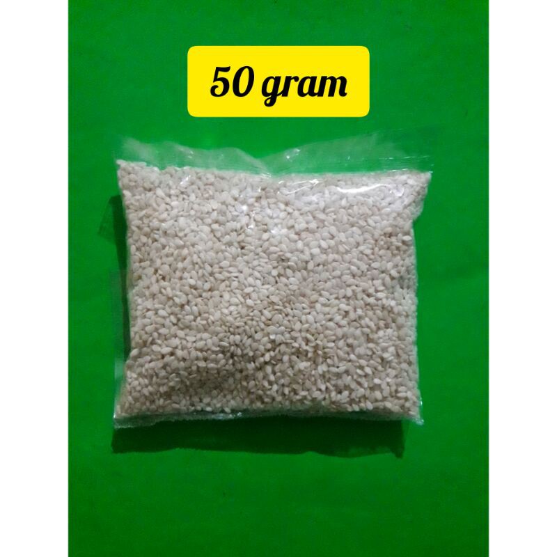 

Biji wijen putih 50 gram