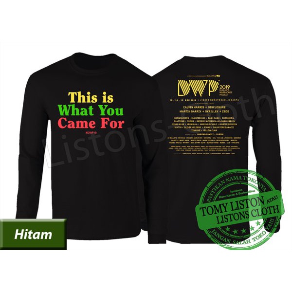 DI JUAL KAOS DJ DWP 2019 BAJU DJAKARTA WAREHOUSE PROJECT PANJANG