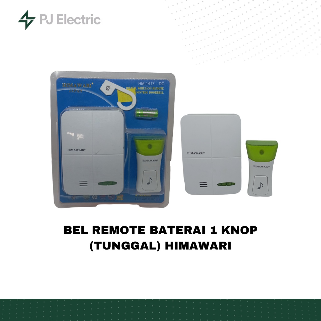 BEL REMOTE BATERAI 1 KNOP (TUNGGAL) HIMAWARI