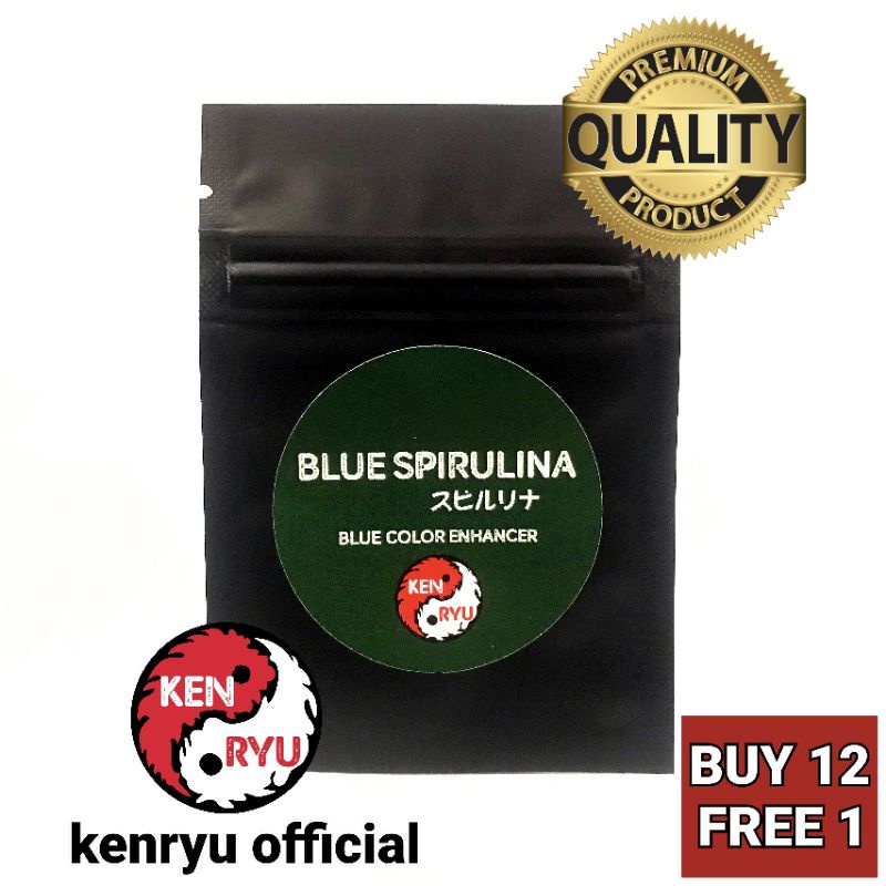 BLUE SPIRULINA KENRYU 5gr CAROPHYLL BLUE Pigmen Biru CICHLID CUPANG