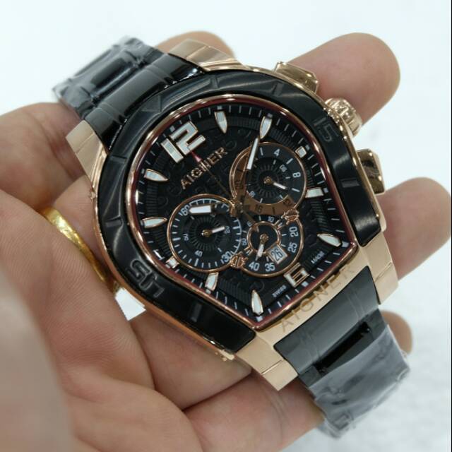 PROMO JAM TANGAN PRIA AIGNER PALERMO RANTAI