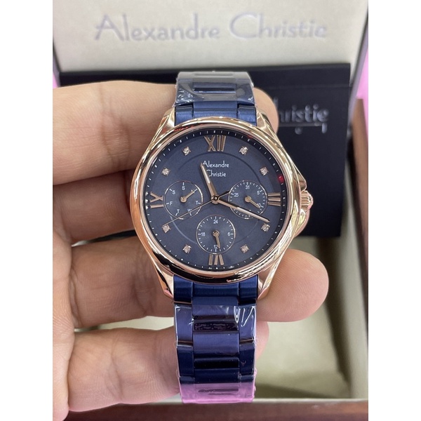alexandre christie 2719bf wanita biru rosegold
