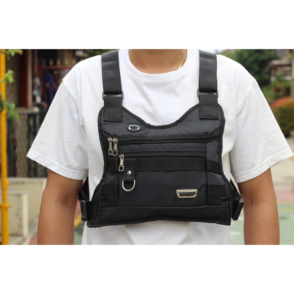 Chest Bag Tas Rompi Keren Polo Amstar Tas Dada Tas Selempang Dada Original