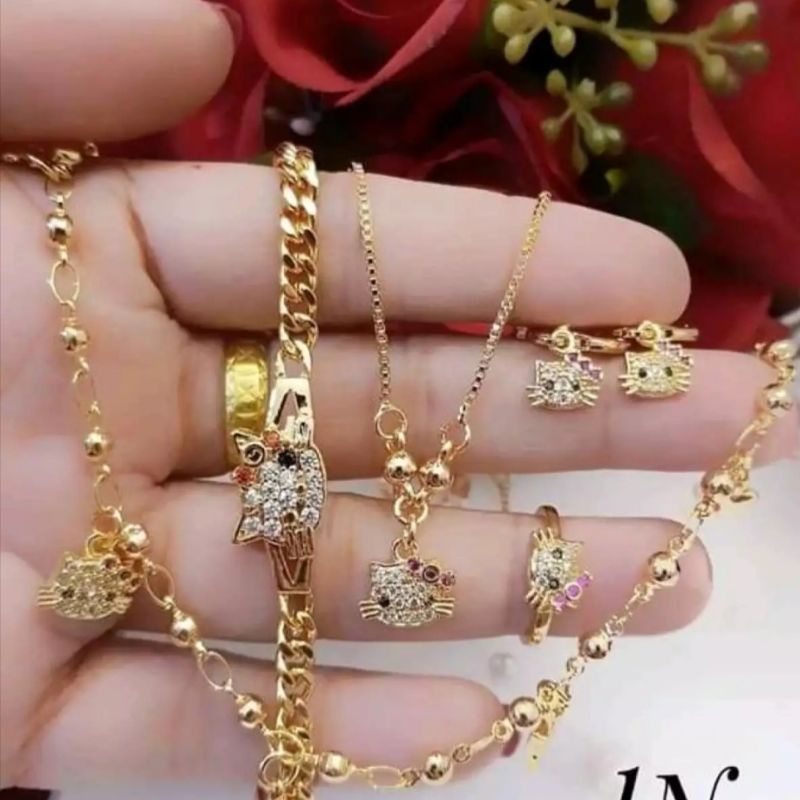 xuping set anak kitty gold murah