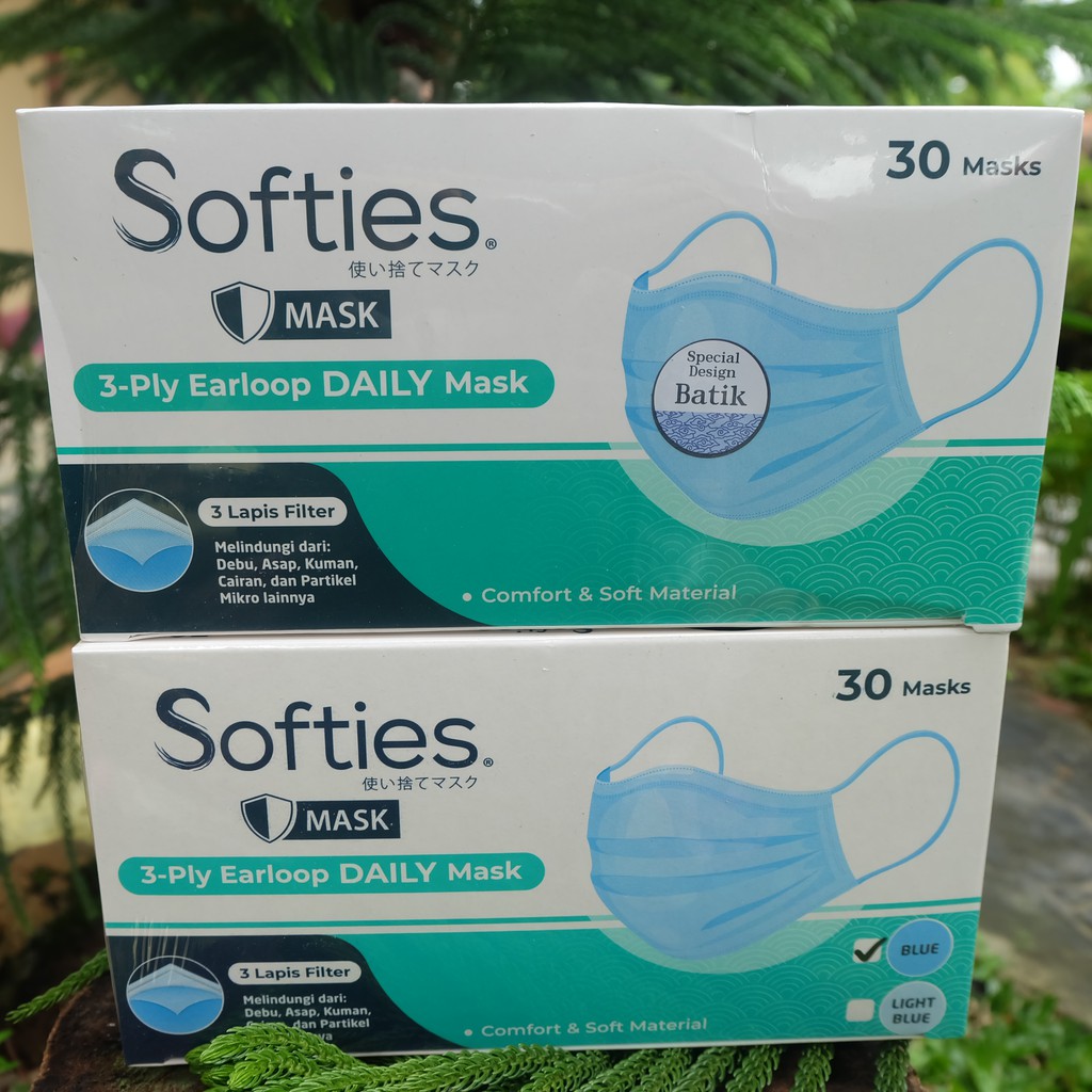 SOFTIES Daily Mask 3ply Masker Earloop 30's