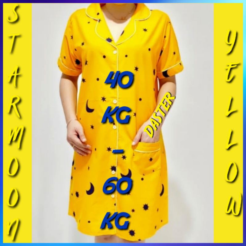 PIYAMA PASANGAN CELANA PENDEK BULAN BINTANG