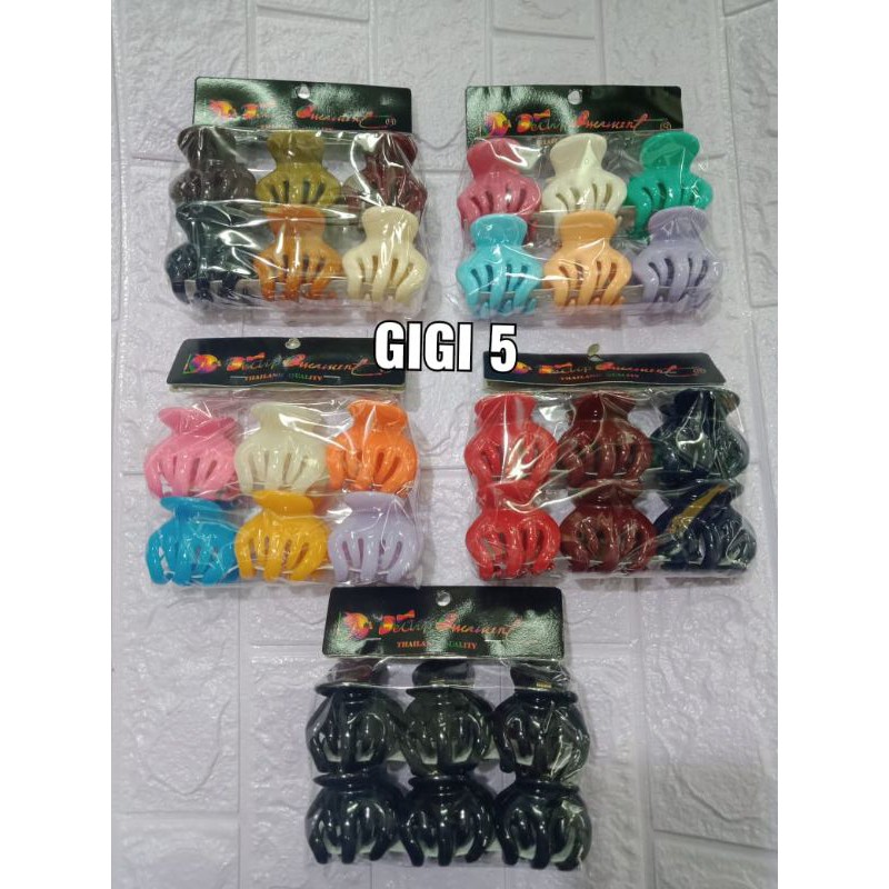 (ISI 6) JEDAI/JEPIT RAMBUT ORI IMPORT UKURAN 5CM