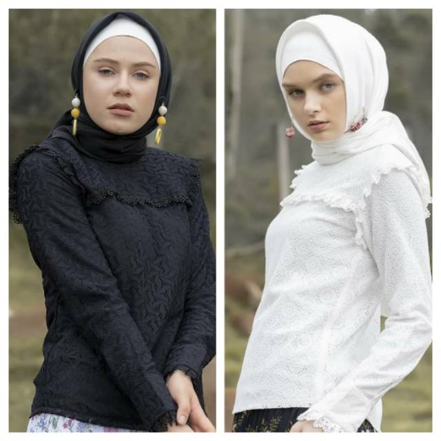 PO Zara Blouse by Ainayya.id | Blouse Cewek | Blouse Putih | Blouse Hitam | Baju Atasan