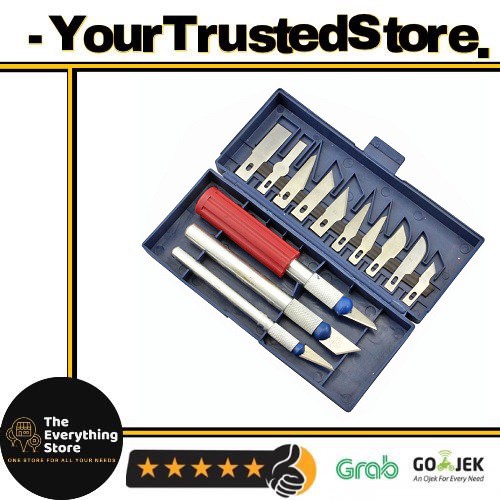 

TheEverythingStore Crafting Art Knife / 13 in 1 Pisau Ukir Seni