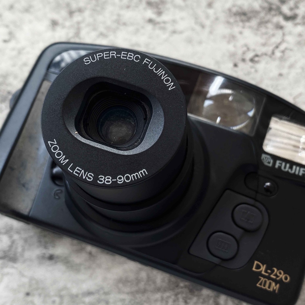 FUJI DL 290S / FUJI DL 290 - KAMERA ANALOG PREMIUM - SAKU REUSABLE MURAH DENGAN ROLL FILM-FUJI DL 290S BLACK