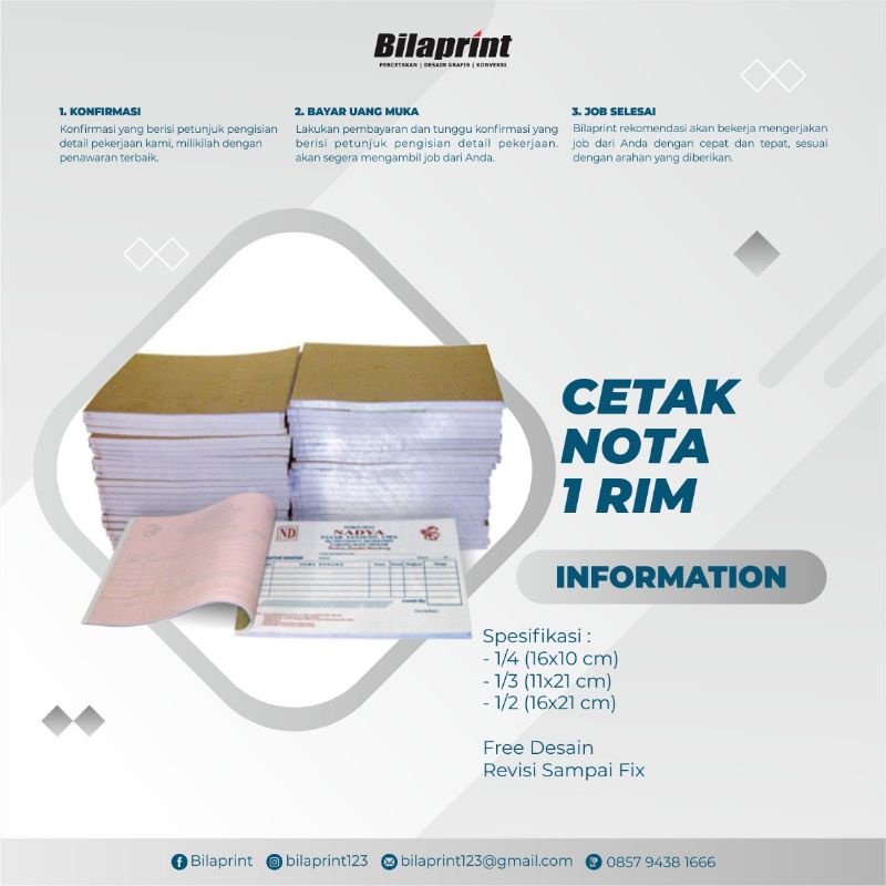 

NOTA PENJUALAN KWITANSI TRANSAKSI PEMBAYARAN CUSTOM RANGKAP NCR KARBON