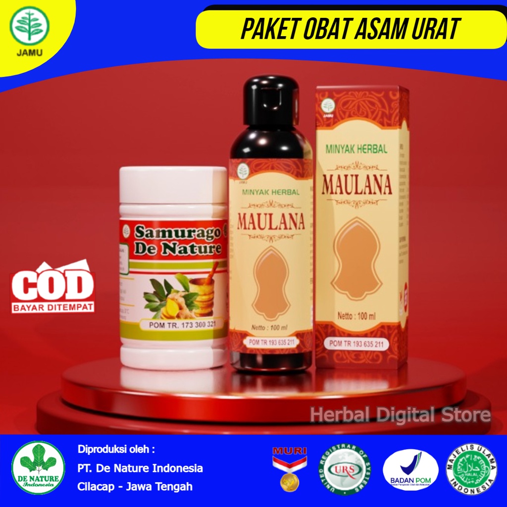 

Herbal Asam Urat Samurago Minyak Maulana, Asam Urat, Hernia, Pegal linu, Encok, Nyeri Sendi, Lutut