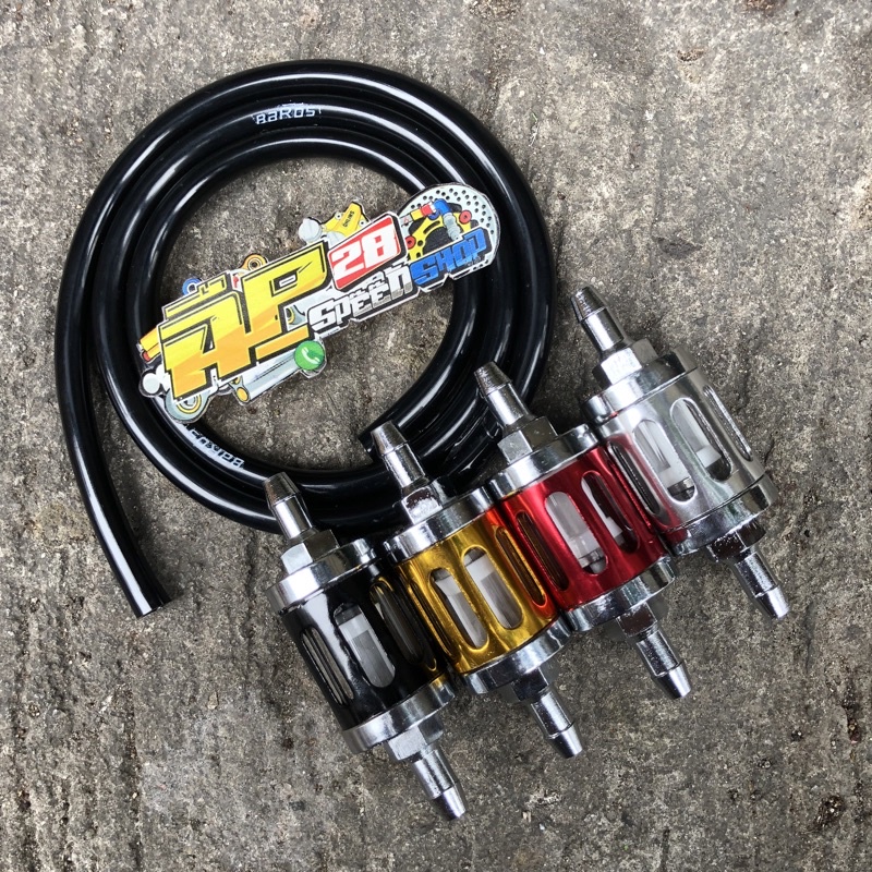 PAKET SELANG BENSIN BAROS PLUS FILTER SARINGAN BENSIN CNC UNIVERSAL ALL MOTOR / SLANG BENSIN + SARINGAN FILTER BENSIN FULL CNC UNTUK SEMUA JENIS MOTOR