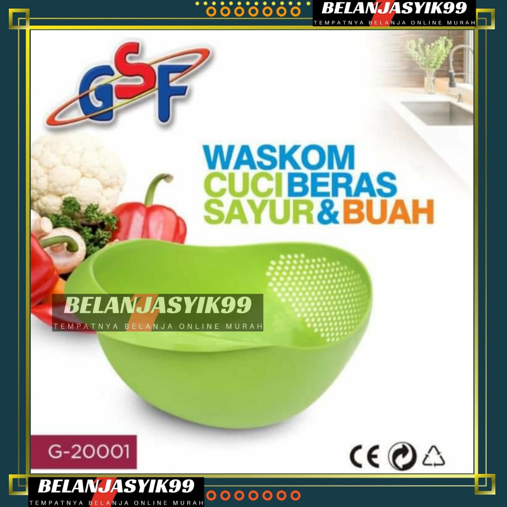 BASKOM CUCI BERAS SARINGAN TEMPAT CUCI BERAS / WASKOM CUCI BERAS / GSF G-20001 / GSF 20001