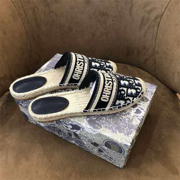 DIOR SLOP SANDAL CANVAS