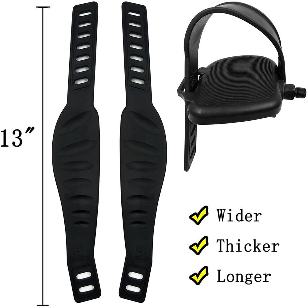 Lanfy Pedal Straps Tahan Lama Hitam Rumah Atau Gym Berputar Sepeda Sepeda Parts Cycle Tools Bike Pedal