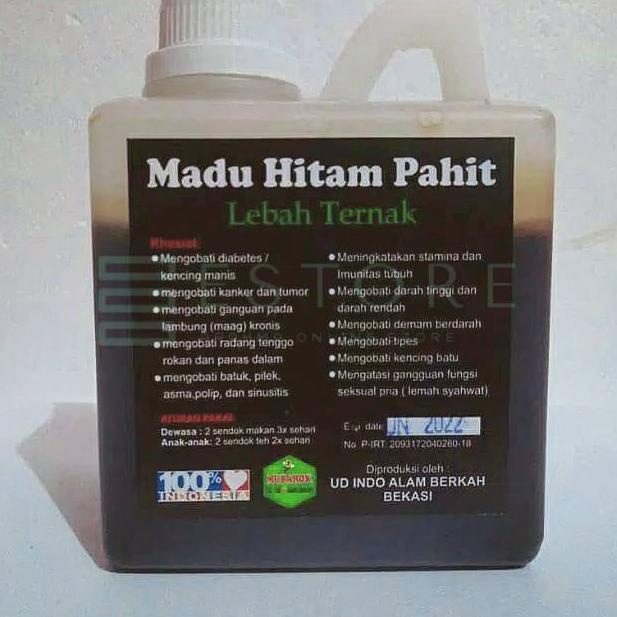 

[KODE W8SNE] Madu Asli Lebah ternak Madu Hitam Pahit 500gr #MUBAROK