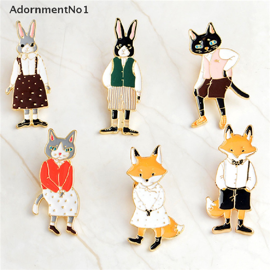 (AdornmentNo1) Bros Pin Enamel Bentuk Kucing Untuk Aksesoris Pakaian