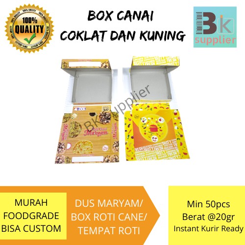 DUS CANAI ISI 1PCS / DUS CANE / DUS ROTI MARYAM / BOX ROTI CANAI / BOX MARYAM / KOTAK ROTI