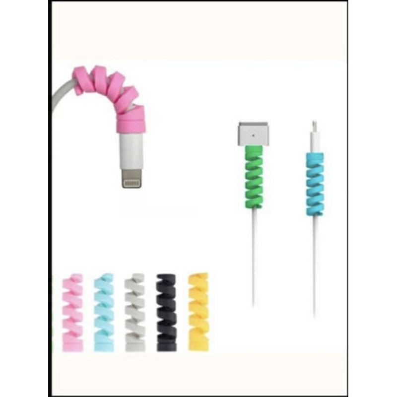 Cable Saver Karakter / Penjepit Kabel Spiral / Pelindung Ujung Kabel