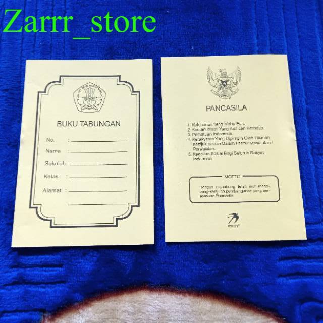 

1 PCS ECER Buku Tabungan Anak Sekolah