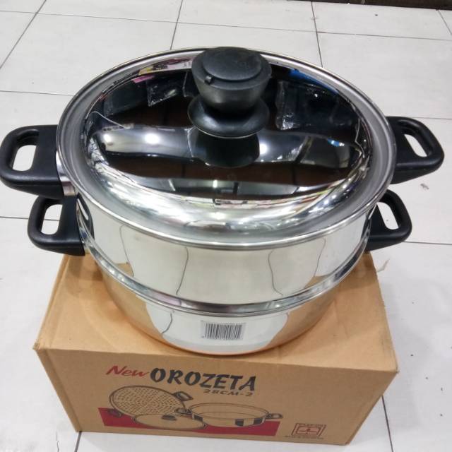 Panci steamer orozeta 28cm 2susun maspion